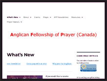Tablet Screenshot of anglicanprayer.org